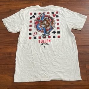SULLEN ART COLLECTIVE TIGER WHITE T-SHIRT SZ LARGE L